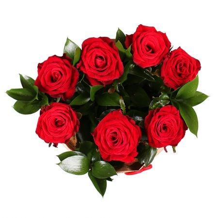 Bouquet 7 red roses Zaporozhie