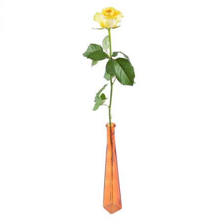 Bouquet Single yellow rose