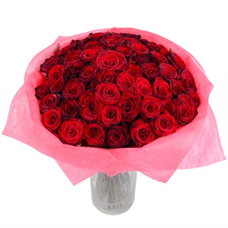 Bouquet 51 red roses 50cm