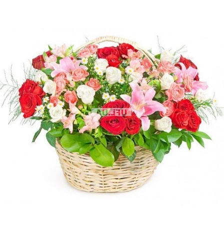 Bouquet Basket Flower mix