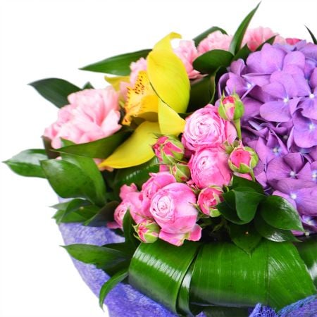 Buy pink and purple bouquet 