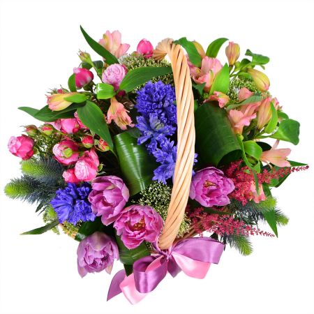 Order an unusual beautiful flower basket