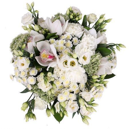 White bouquet for ordering with delivery