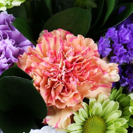 Bouquet mix of colorful flowers with delivery