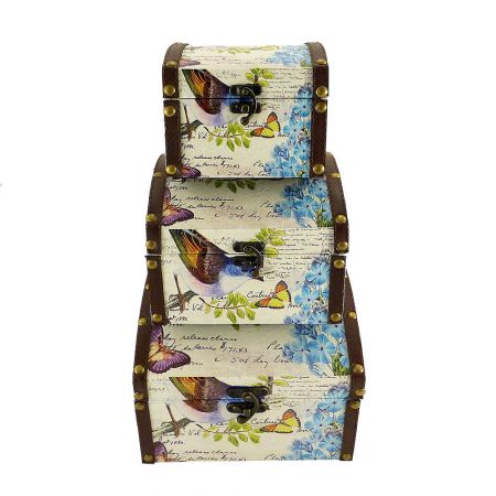 Order chest ''Birds'' with a beautiful pattern and delivery to any destination