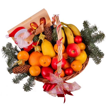 Order New Year Basket - Fruit and Sweets with delivery to any city