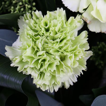 Bouquet Mix of Flowers in Green Tones