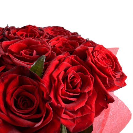Bouquet Flame of senses 25 roses 60 cm