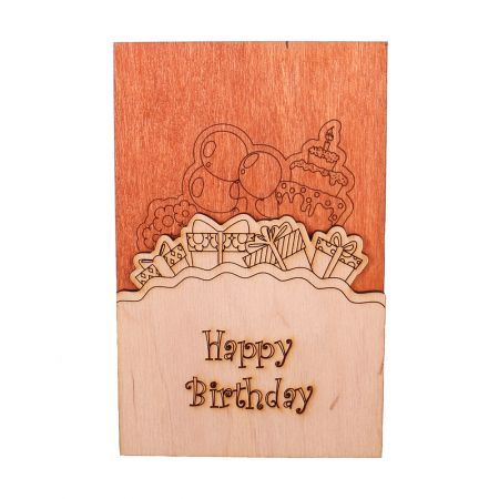 Product Wooden card «Happy Birthday»