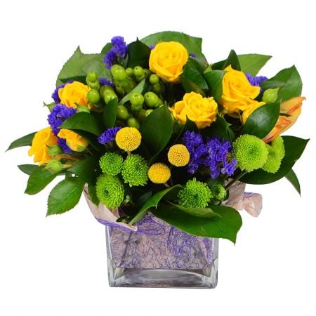 Buy office flowers multi colored with delivery to any city
