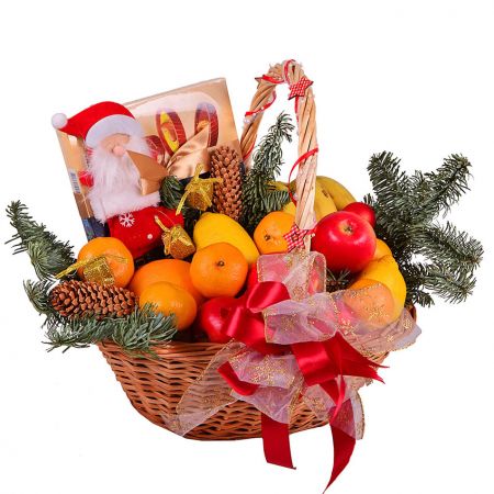 Order New Year Basket - Fruit and Sweets with delivery to any city