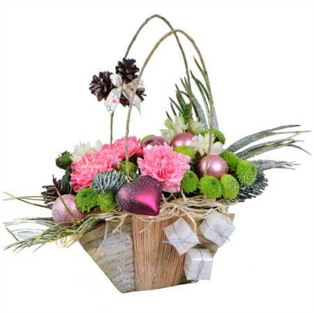 Bouquet Christmas basket 