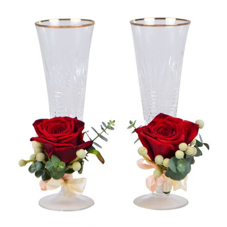 Product Flower decoration of glasses №5