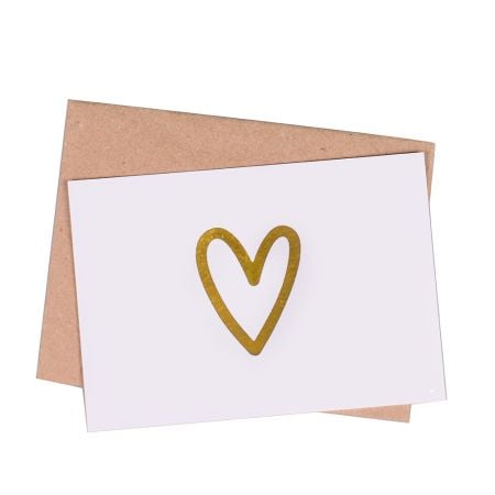 Product Greeting card  Gold Heart