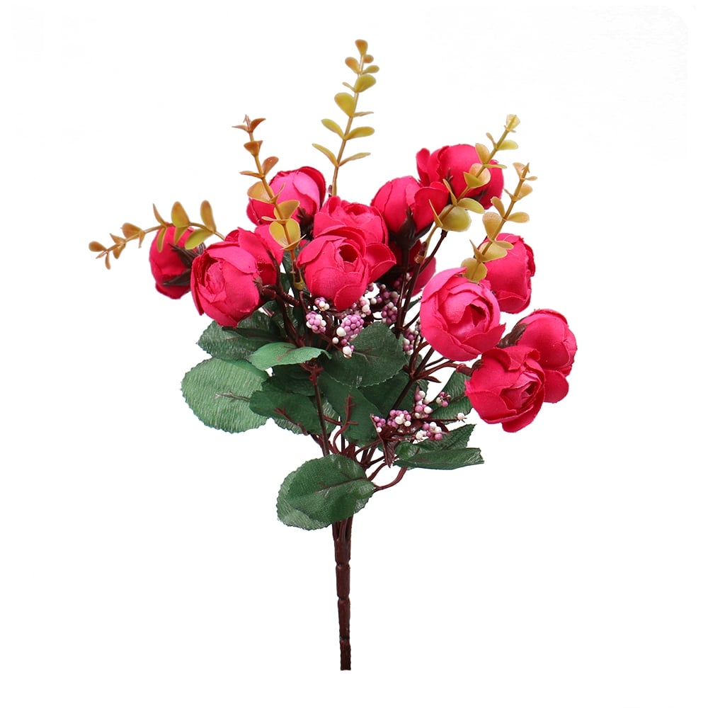 Artificial Peony small with green | order flowers online