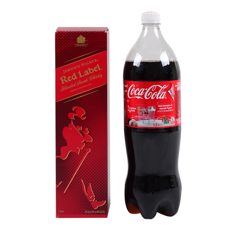 Product Whisky Red Label 1L + oca-Cola